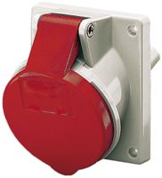 EB-Steckdose CEE 16A 5P 6h 400V rot schräg Mennekes