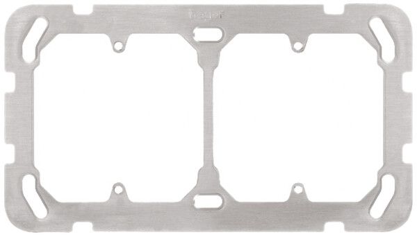 Befestigungspl. I-I Hager horiz.77×137mm für 2×FA6/M3/XLR