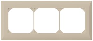UP-Abdeckrahmen kallysto.line 1×3 beige horizontal 92×212mm