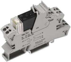 Zoccolo ad innesto con relè WAGO 24VDC 1R+Ch LED