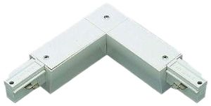 Eckverbinder Lytespan 3, Einspeisung aussen, silber