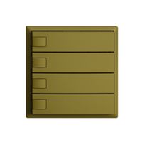 KNX-Taster RGB EDUE, 250mW, o.LED, 4×Taste, 1×Tastenb., ov