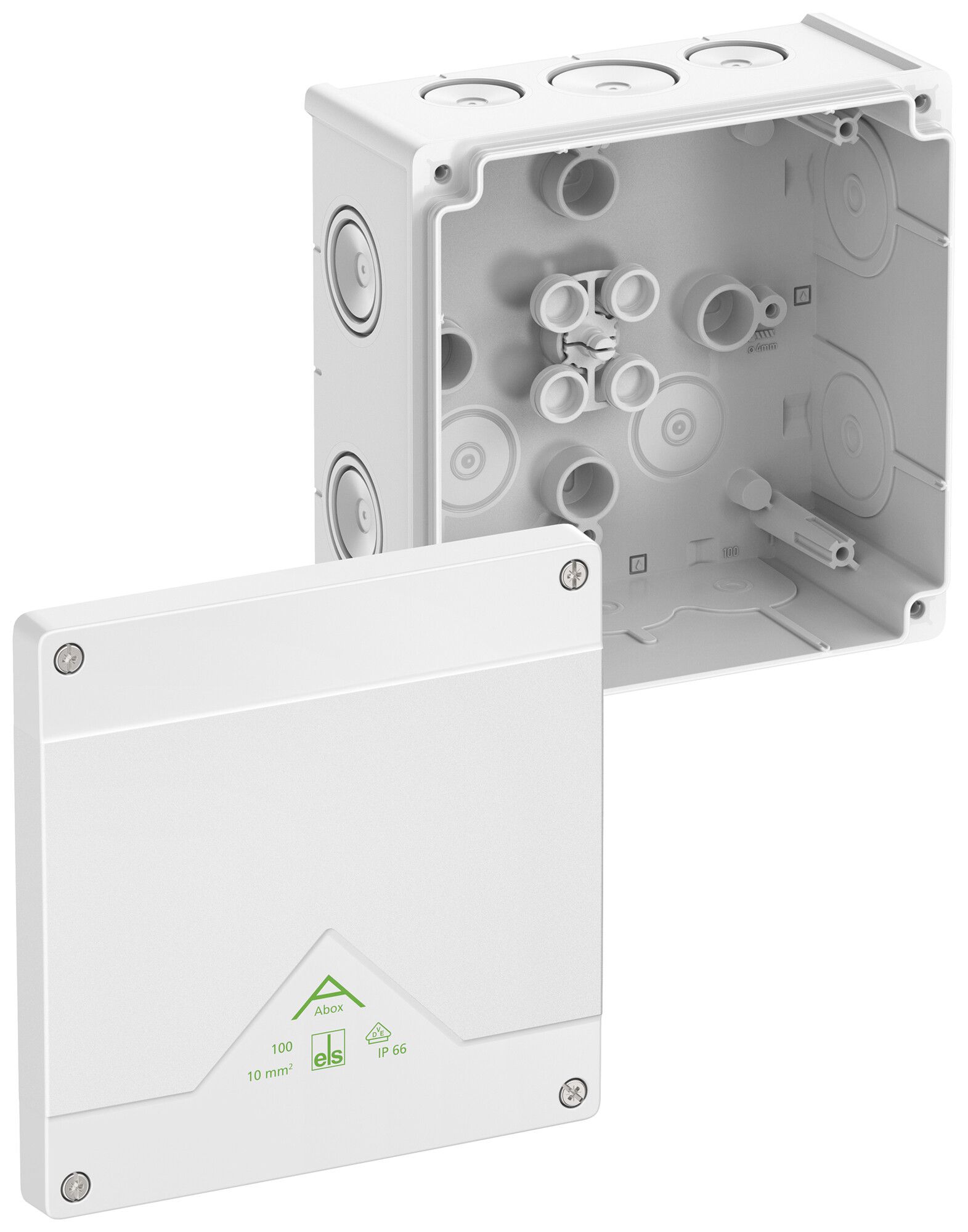 Boîte de dérivation AP Spelsberg Abox 100-L/w 152×152×80mm IP66 bc