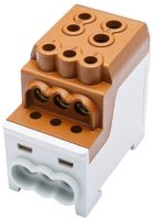Verteilerblock Bals UBV TYP C/A 1P 200A 1×Eing 6×Ausg 1.5…35mm² 6…70mm² braun