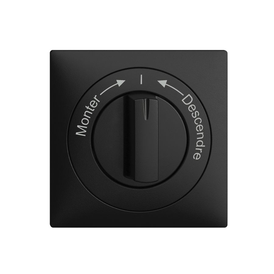 Kit frontale Monter->I<- Descendre EDIZIOdue nero 60×60mm