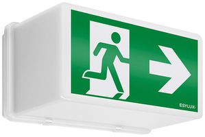 Luminaire de secours ESYLUX SLB LED, 20×LED, 250×150×135mm