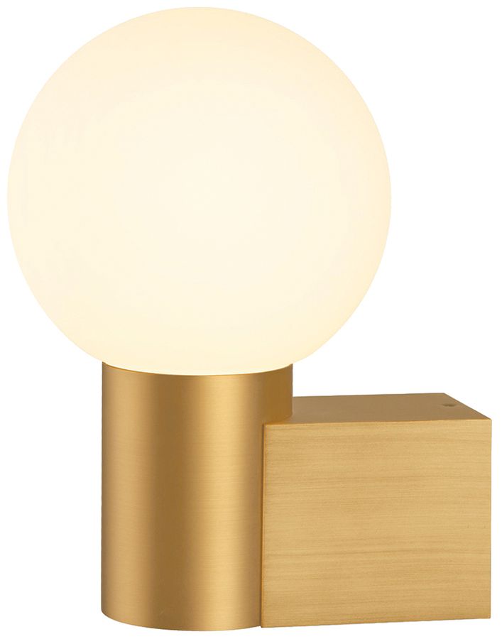 Wandleuchte SLV VARYT E14 1×6W IP44 DIM 119×60×80mm Messing