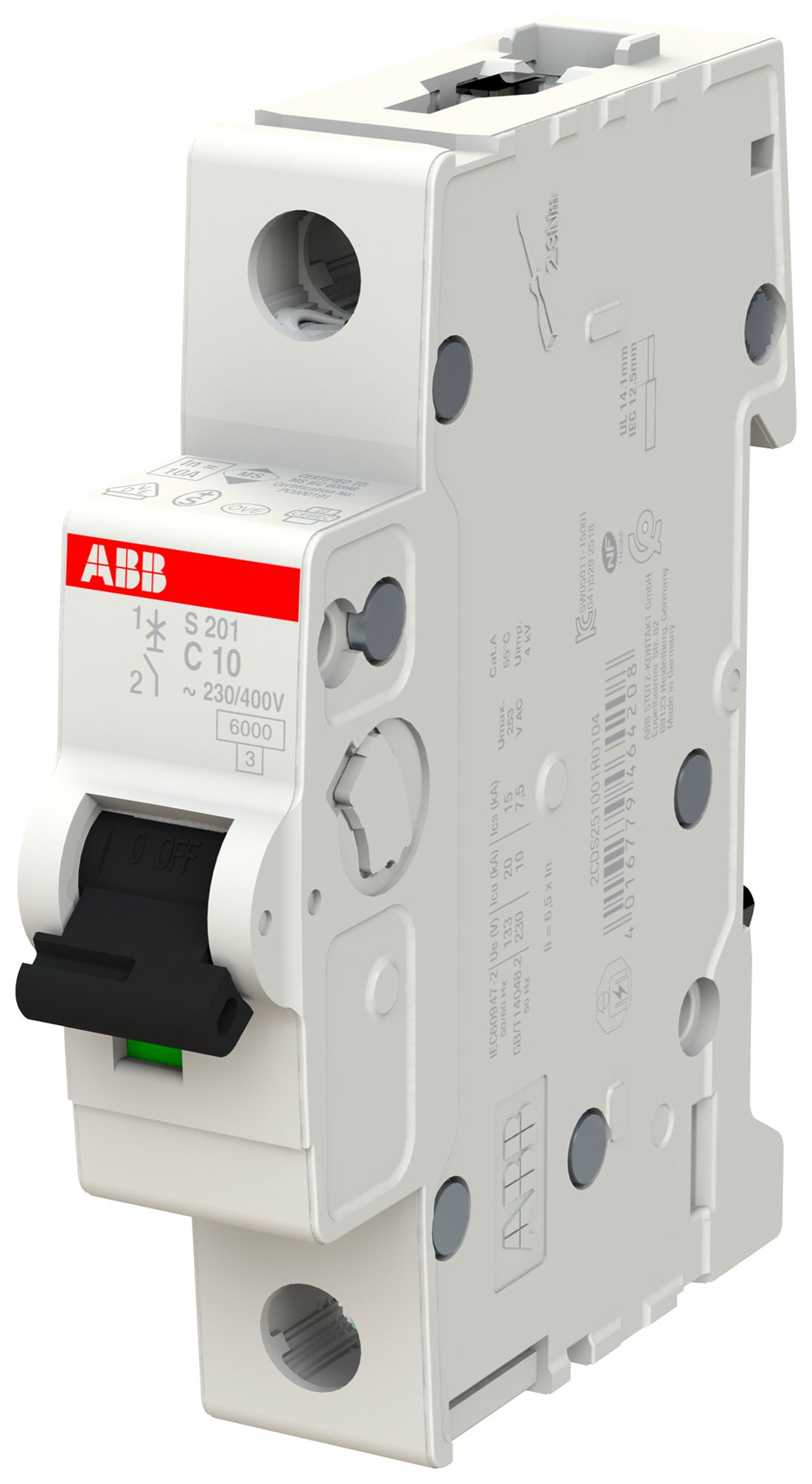 Disgiuntore ABB S201-C10 10A C 6kA