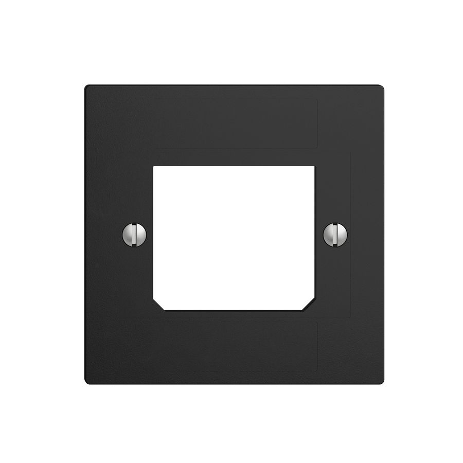 Frontplatte ITplus ADSL EDIZIOdue schwarz 3×RJ/1×T+T