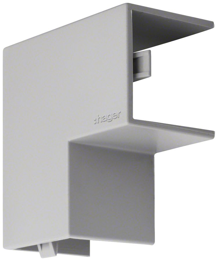Flachwinkel Hager tehalit.LF 25×25mm grau IP30