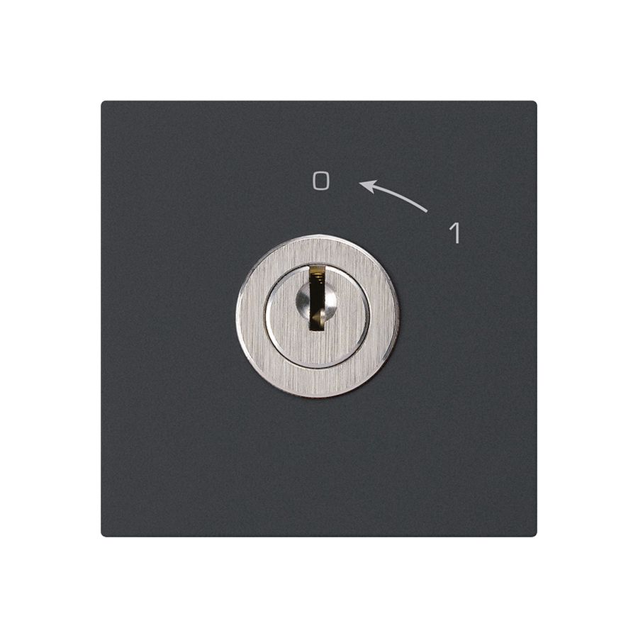 Contact pivotant 0<-1/1L noir KAL avec serrure Kaba 8