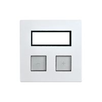 Abdeckset EDIZIOdue elegance für 2×Taster+RTH pearl