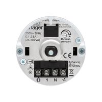 Einsatz Drehzahlsteller Hager 25…600VA