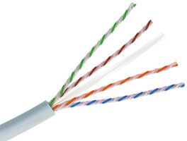 Installationskabel R&M EA-U/UTP AWG26 4×2×1.22 weiss 305m