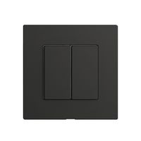 Druckschalter 2K/2T Edue Wiser schwarz