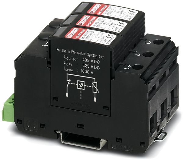 Scaricatori di sovraten.PV PX 1000VDC tipo 1+2 con cont.sign.