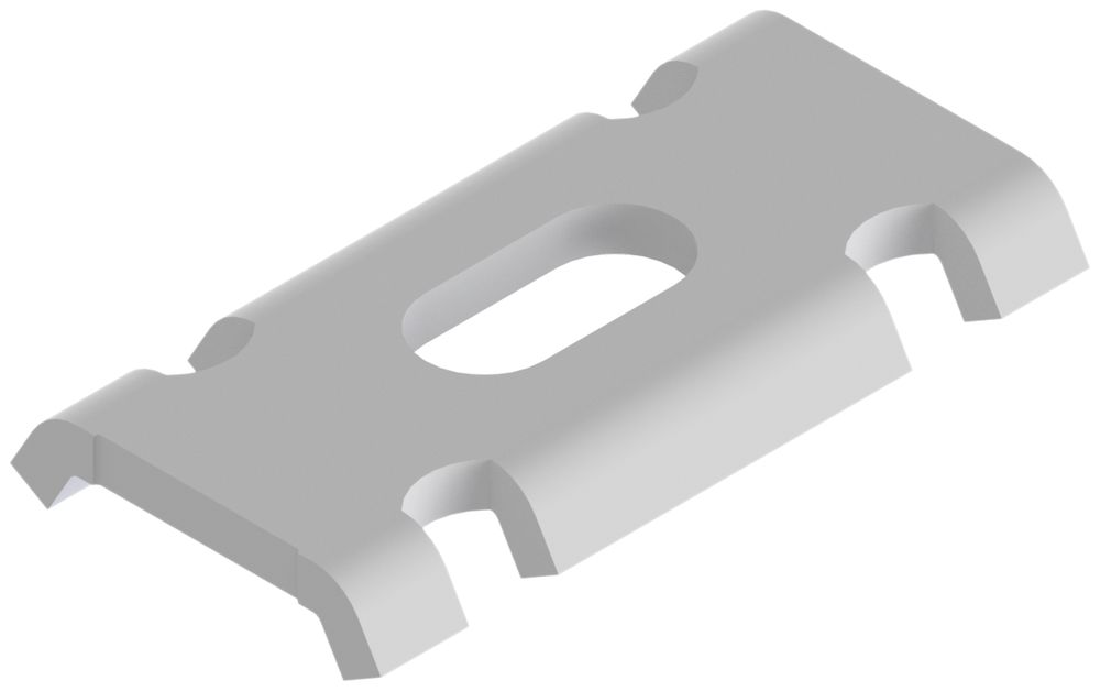 Klemmstück 40×21 mm Lanz ohne Schraube A4