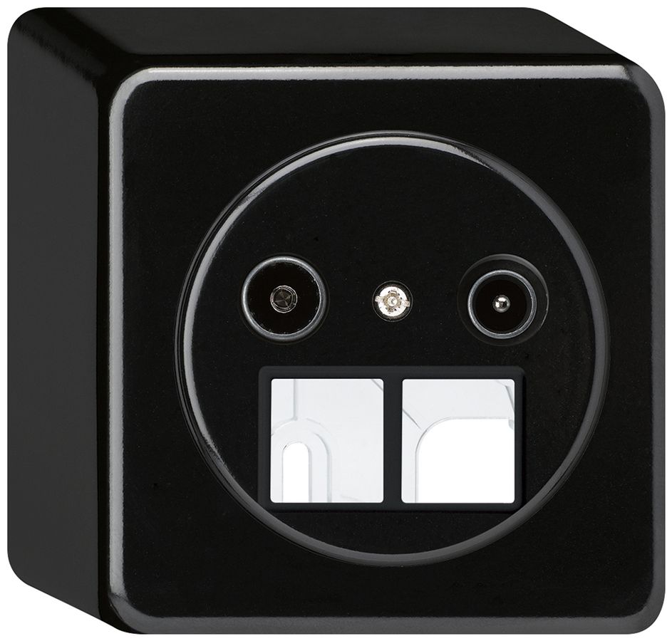 Presa d'antenna AP TV-R HMS basico 23dB nero