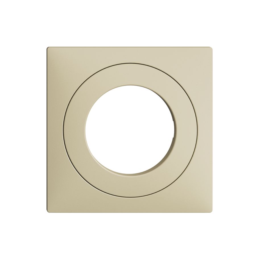 Frontset EDIZIOdue vanille 60×60mm für Schlüsselschalter