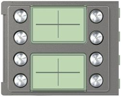 Frontale con 8 tasti per modulo di chiamata 8 tasti Sfera Robur