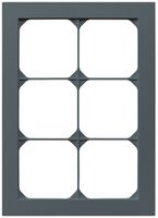 UP-Abdeckrahmen kallysto.pro 3×2 anthrazit 154×214mm