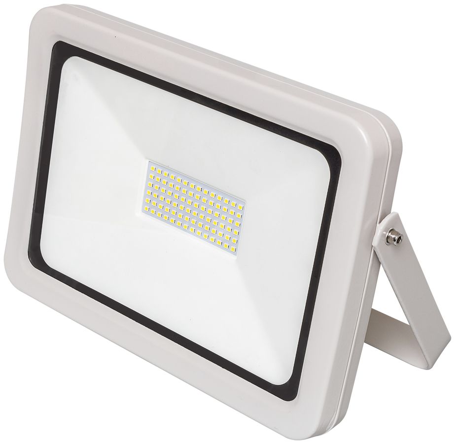 LED-Strahler WORKLIGHT 50W Aluminiumgehäuse mit Stahlbügel grau IP65