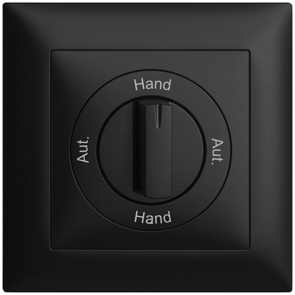 Kit frontale Aut.-Hand-Aut.- Hand EDIZIOdue 88×88mm nero