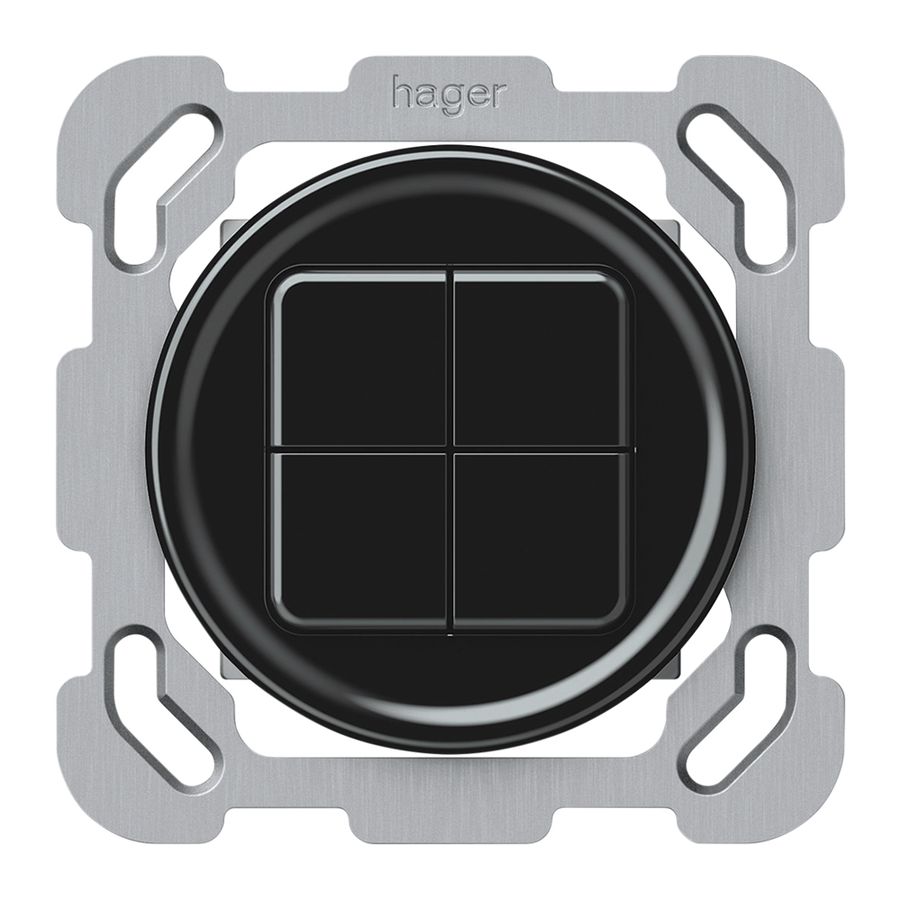 Pulsante KNX INC origin 4×tasti nero