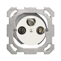 UP-Stichdose SAT/TV DB52 weiss Standard mit IEC/F-Anschluss