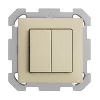 UP-Taster EDIZIOdue 2×A-R/1P vanille