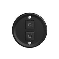 Abdeckset zu Szenentaster 2 Szenen vert./2T Sdue Wiser schwarz