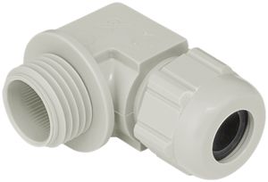 Presse-étoupe coudé AGRO polyamide M25 11.5…15.5 gris IP65
