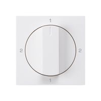 Frontset für Drehschalter S3 weiss 60×60mm kallysto 2-1-2-1
