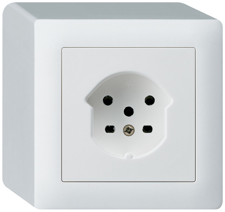 AP-Steckdose kallysto T15 weiss Schraubklemme