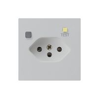 Steckdose kallysto A T13 FI 30mA hellgrau