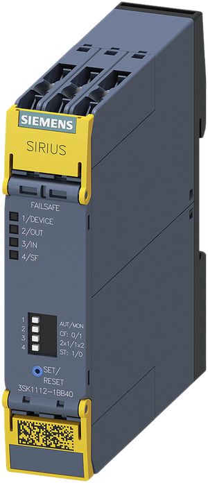 Dispositif de sécurité Siemens SIRIUS Standard 3SK1 2+1 sorties à vis