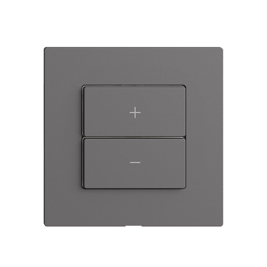 Abdeckset zu Dimmer 1K/2T Edue Wiser dunkelgrau
