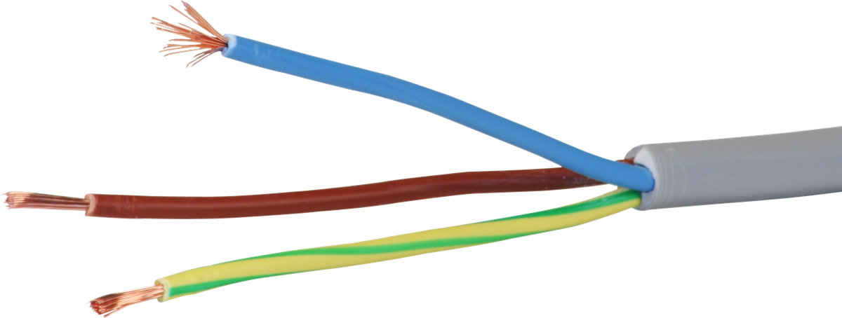 Kabel Td 3×1.5mm² LNPE grau Eca