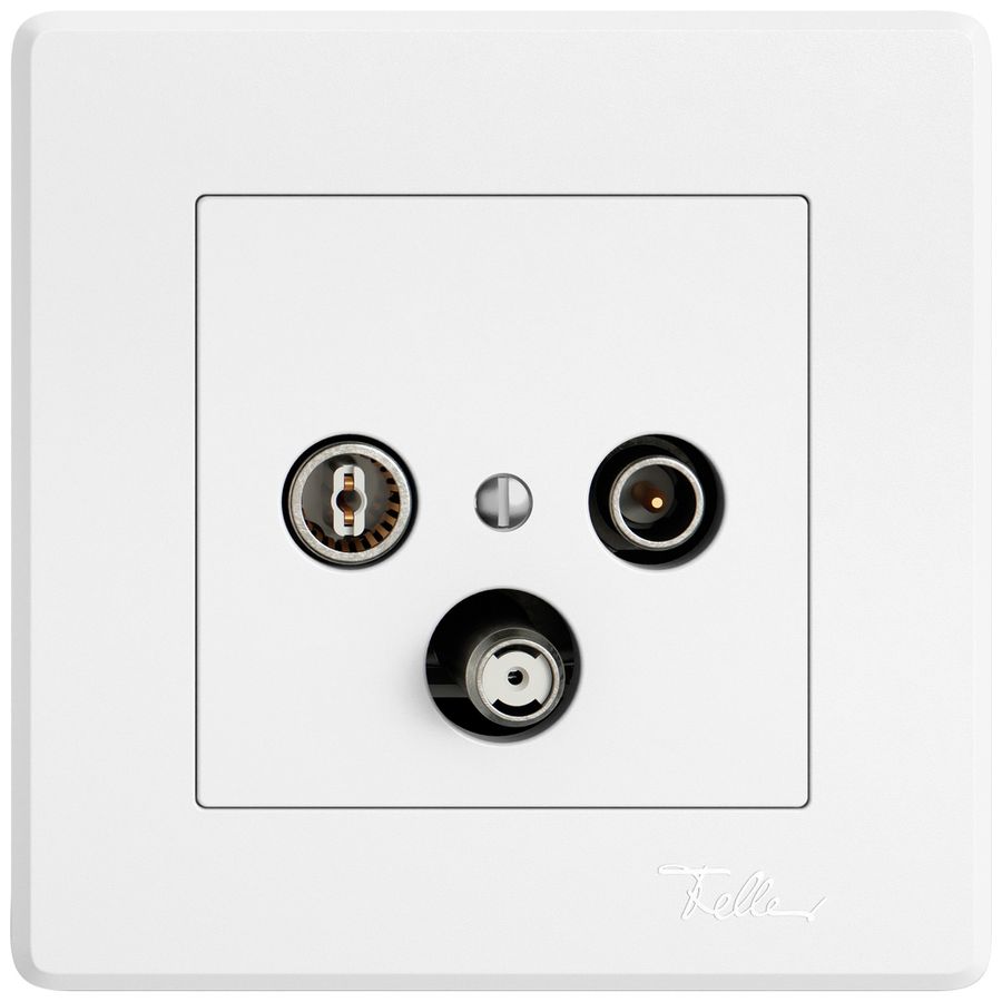 Prise antenne ENC TV-R-SAT EDIZIO.liv SNAPFIX® DB53 prise de dérivation bc