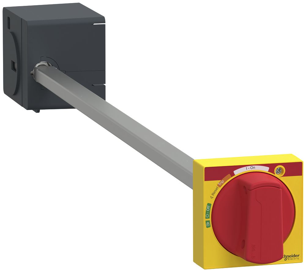 Commande rotative latérale pour ComPacT NSXm/PowerPact B, IP54 rouge/jaune