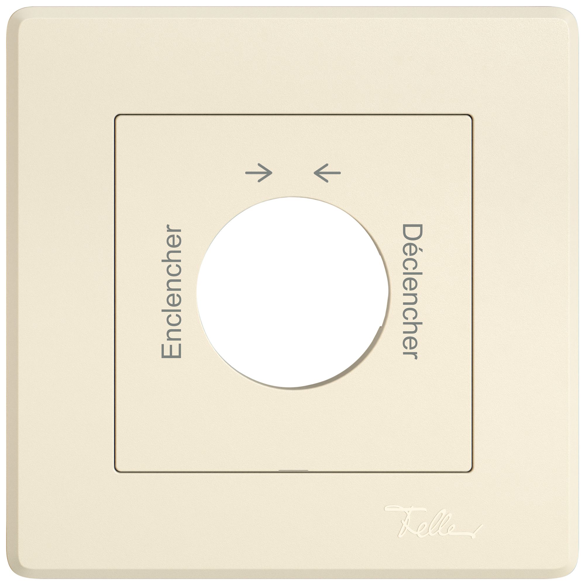 UP-Montageset EDIZIO.liv SNAPFIX® f.Schwenktaster m.Schloss Encl.→ ← Décl.cr