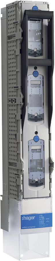 Réglette HPC weber.vertigroup 3P DIN1 250A rail 185mm raccord à vis M12