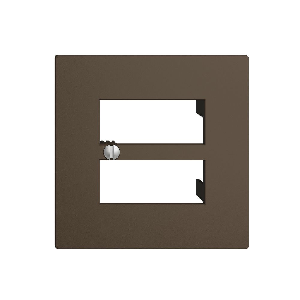 Placca frontale 4×RJ45 coffee EDIZIOdue R&M swissline