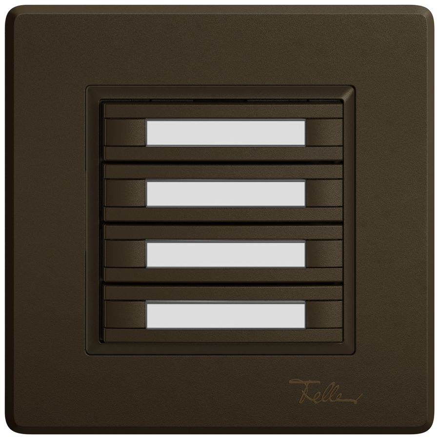 UP-Universaltaster EDIZIO.liv UNI SNAPFIX® o.LED 4× 2-Tbed.Pap.br