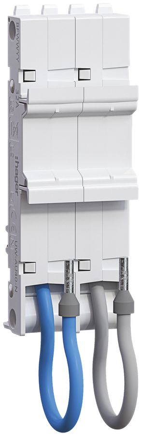 Universaladapter Hager uniway 36mm, 40A, 2P, NL3