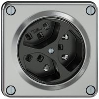 Steckdose ELEMENT 3×Typ 23 16A 250V IP20 aluminium