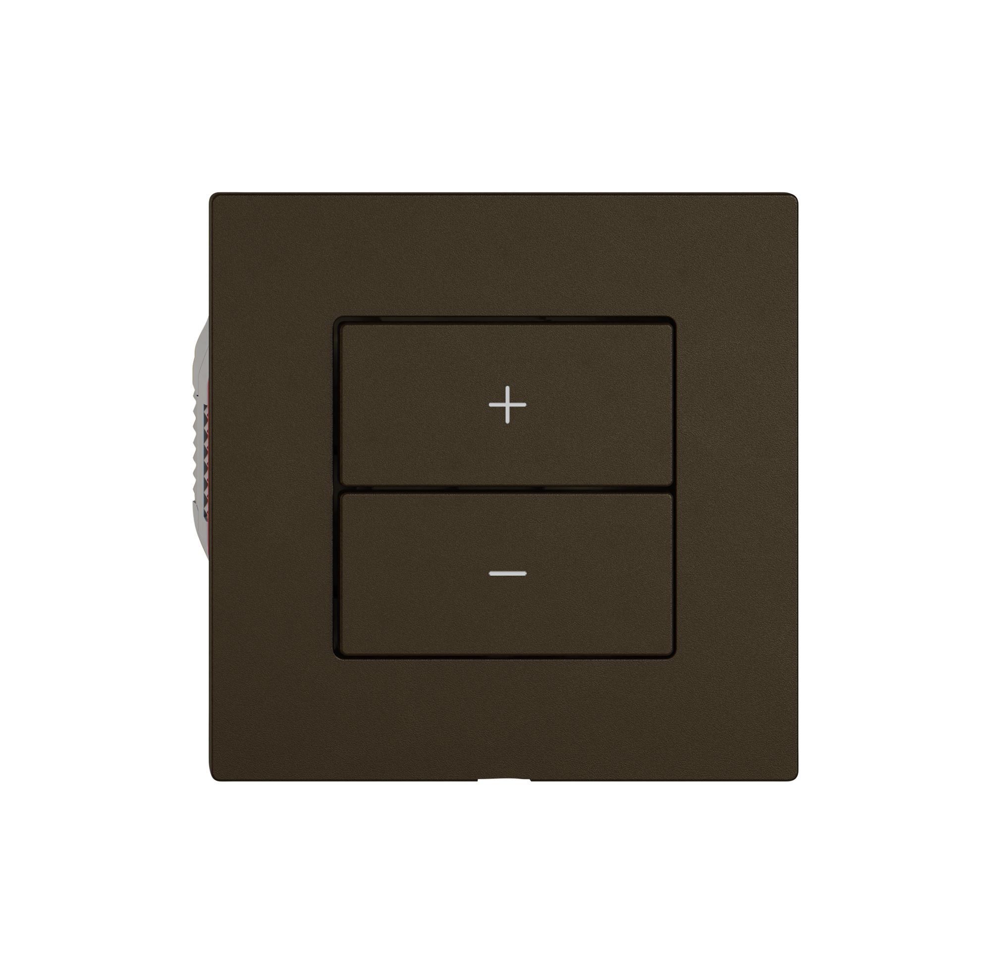 Station secondaire variateur EDIZIO.liv Wiser SNAPFIX® 2 touches WLAN br