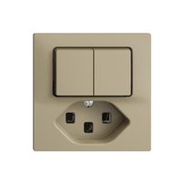 Combinaison A-R+3/1L+T23 16A EDIZIOdue sand