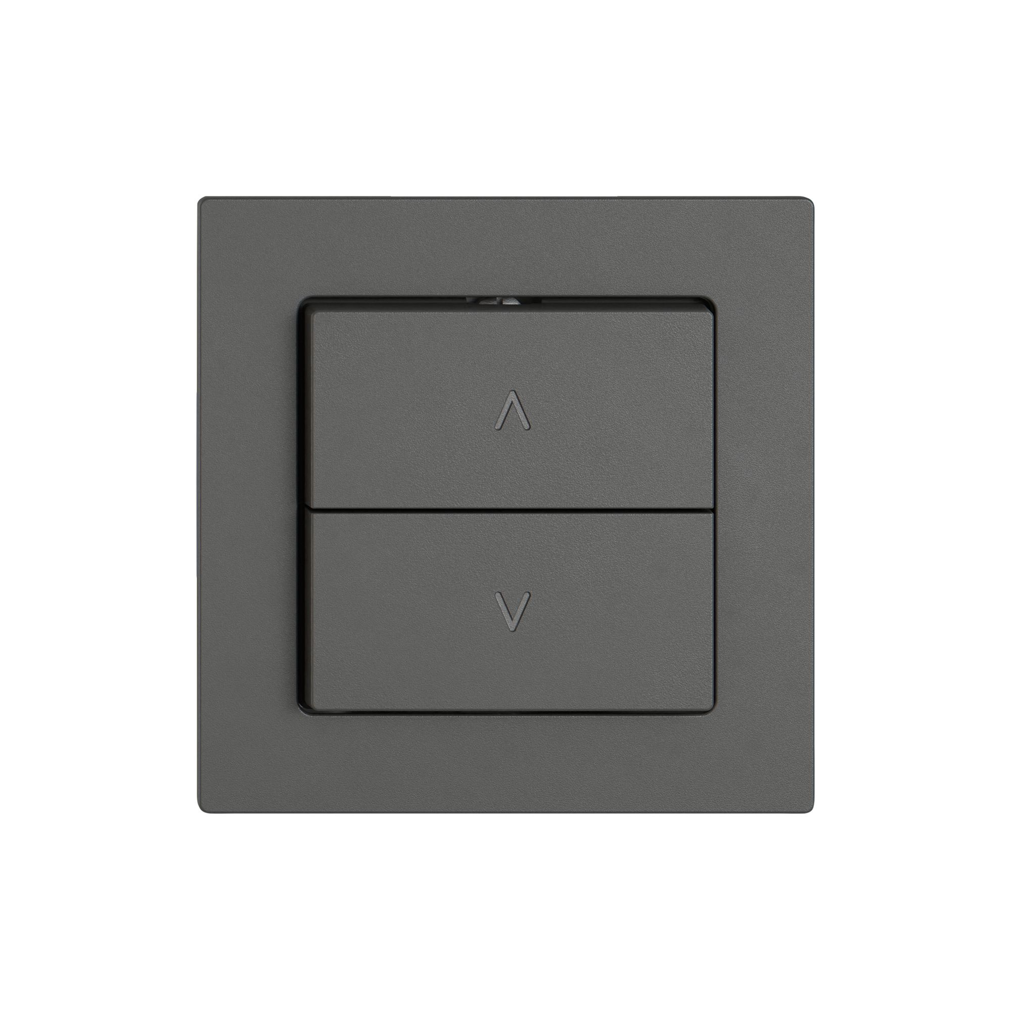 Interruttore p.tapparelle EDIZIO.liv SNAPFIX® 10A 250V 2 tasto 1 canale grs