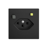 UP-Steckdose EDIZIOdue T23 FI 30mA F, schwarz